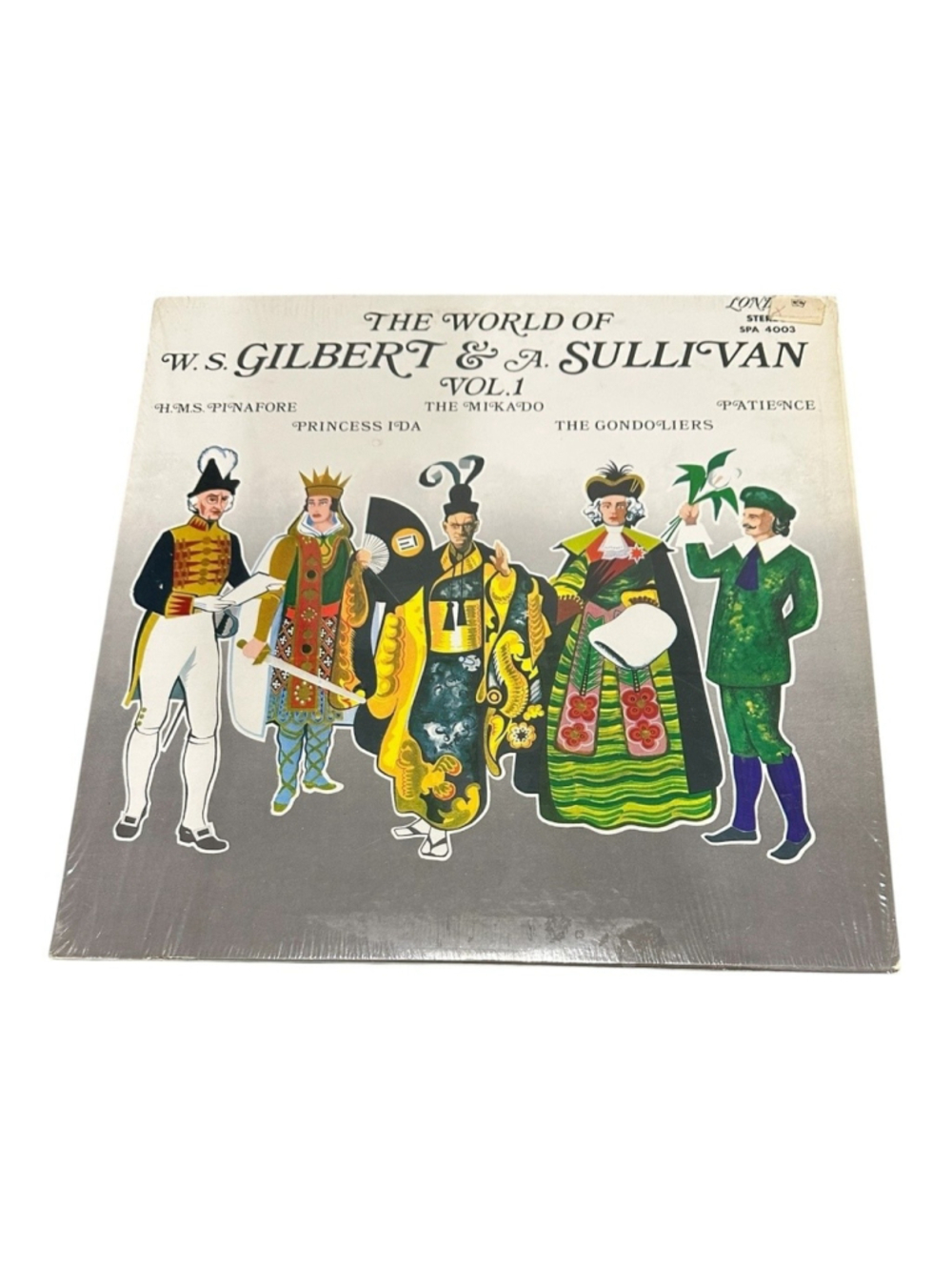 Vintage Gilbert & Sullivan Vinyl LP World Of Vol1 1970 London Opera Black Canada